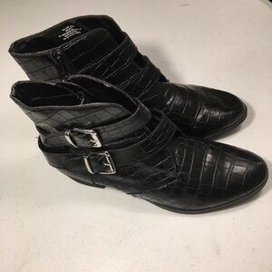 Ana Boots Black Size 10 Buckle